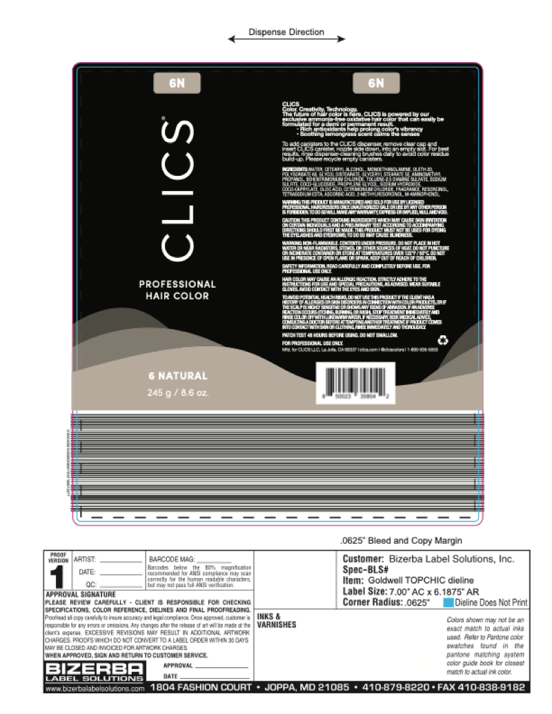 Old CLICS label design - flat and dated