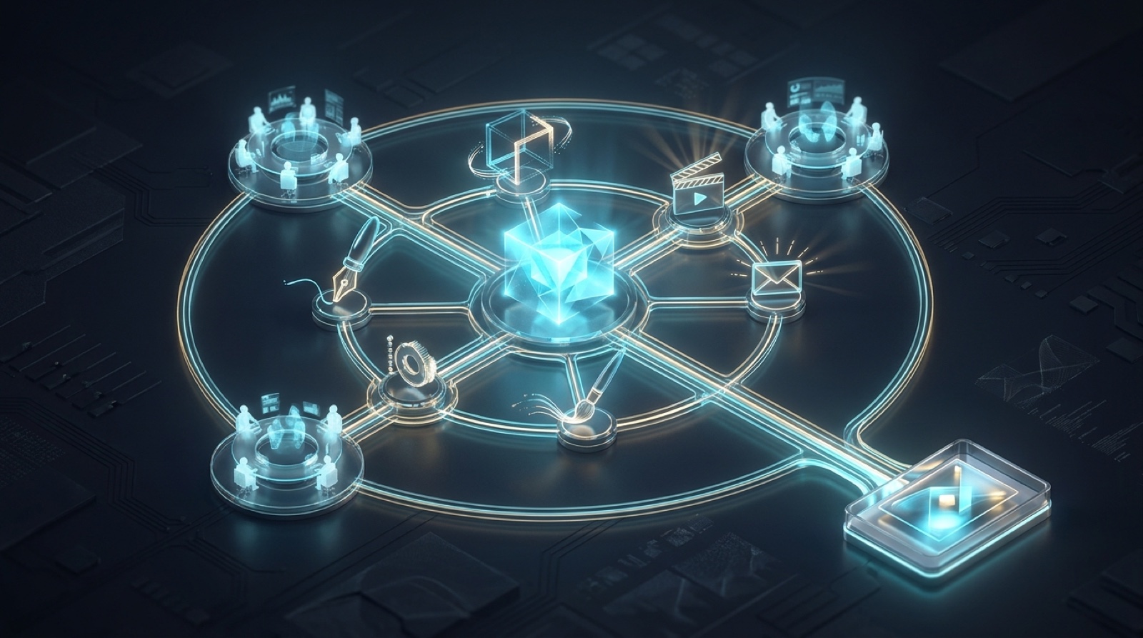 Built with AI - multi-agent creative production system