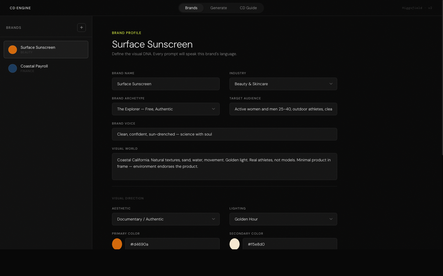 CD Prompt Engine - custom AI image generation tool